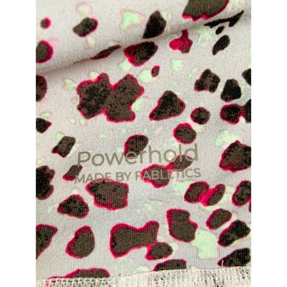 Fabletics Power Hold White Pink Gray High waisted Leggings Women's size XS - Picture 11 of 11